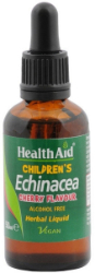 Health Children’s Echinacea Liquid Παιδικό Συμπλήρωμα Διατροφής με Εχινάκεια για Ενίσχυση του Ανοσοποιητικού γεύση Κεράσι 50ml 130