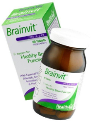 Health Aid Brainvit Συμπλήρωμα Διατροφής για Ενίσχυση της Μνήμης και Εγκεφαλικών Λειτουργιών 60tabs 285