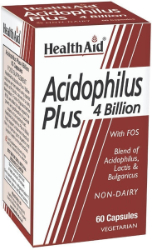 Health Aid Acidophilus Plus 4 Billion Προβιοτικό Συμπλήρωμα Διατροφής για Αποκατάσταση της Εντερικής Χλωρίδας 60caps 180
