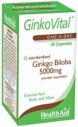 Health Aid GinkoVital Ginkgo Biloba 5000mg 30caps