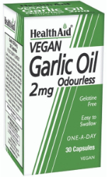 Health Aid Garlic Oil 2mg Συμπλήρωμα Διατροφής με Έλαιο Σκόρδου για Ενίσχυση Ανοσοποιητικού Καρδιά & Χοληστερίνη 30caps 150