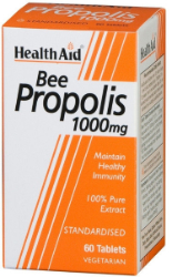 Health Aid Bee Propolis 1000mg Συμπλήρωμα Διατροφής με Πρόπολη για Ενίσχυση του Ανοσοποιητικού Συστήματος 60tabs 180