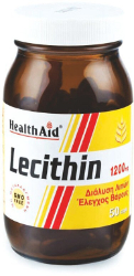 Health Aid Lecithin 1200 mg Συμπλήρωμα Διατροφής Φυσικής Λιποδιάλυσης  50caps 190