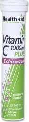 Health Aid Vitamin C 1000mg Plus Echinacea Lemon 20eff.tabs