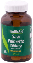 Health Aid Saw Palmetto 265mg Συμπλήρωμα Διατροφής για την Υγεία του Προστάτη 30tabs 155