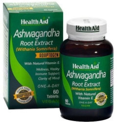 Health Aid Ashwagandha Root Extract Συμπλήρωμα Διατροφής για Ηρεμία Ενέργεια Υποστήριξη Ανοσοποιητικού 60tabs 120