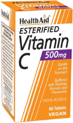 Health Aid Esterified Vitamin C 500mg Συμπλήρωμα Διατροφής Βιταμίνης C 60tabs 150