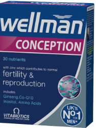 Vitabiotics Wellman Conception Fertility Reproduction 30tabs