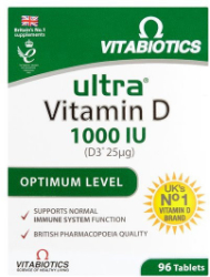 Vitabiotics Ultra Vitamin D3 1000IU 96tabs