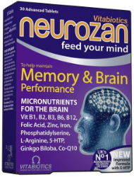 Vitabiotics Neurozan Memory and Brain Performance 30caps