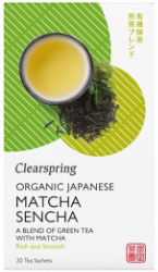 Clearspring Organic Japanese Matcha Sencha Tea 20sachets