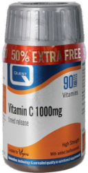 Quest Vitamin C Timed Release 1000mg Συμπλήρωμα Διατροφής για Ενίσχυση Ανοσοποιητικού +50% Επιπλέον Προϊόν 90tabs 178
