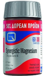 Quest Nutrition Synergistic Magnesium Συμπλήρωμα Διατροφής Μαγνησίου για Πνευματική & Σωματική Ηρεμία 90tabs 200