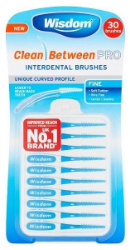 Wisdom Clean Between Pro Fine Interdental Brushes 30τμχ