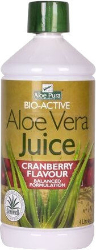 Optima Naturals Aloe Vera Juice Cranberry Flavour 1lt