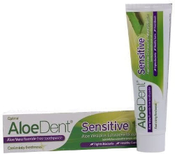 Optima Naturals AloeDent Sensitive Toothpaste Οδοντόκρεμα Aλόης για Ευαίσθητα Ούλα Δόντια 100ml 130