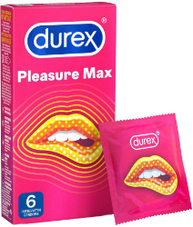 Durex Pleasure Max Condoms Προφυλακτικά με Ραβδώσεις & Κουκίδες 6τμχ 28