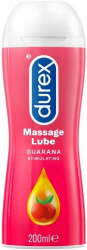 Durex Play Massage 2 σε 1 Guarana Διεγερτικό Gel για Μασάζ ή Χρήση ως Λιπαντικό με Guarana 200ml 241