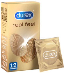Durex Love Sex Real Feel Condoms Προφυλακτικά Πολύ Λεπτά Χωρίς Λάτεξ 12τμχ 20