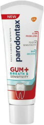 Parodontax Gum & Breath Sensitivity Toothpaste Οδοντόκρεμα για Υγιή Ούλα & Δροσερή Αναπνοή 75ml 111