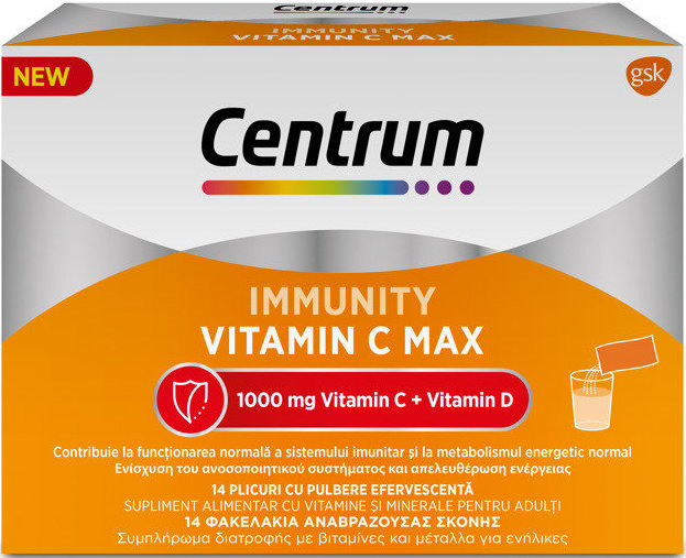 Centrum Immunity Vitamin C Max 1000mg 14sachets
