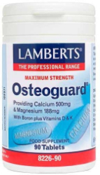 Lamberts Osteoguard Maximum Strenght Συμπλήρωμα Διατροφής με Ασβέστιο & Μαγνήσιο για Υγιή Οστά 90tabs 216
