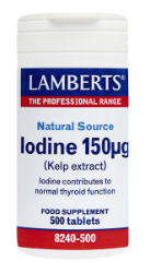 Lamberts Iodine (Kelp Extract) 150μg 500tabs