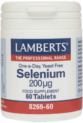 Lamberts Selenium 200μg Συμπλήρωμα Διατροφής με Σελήνιο για την Ενίσχυση Ανοσοποιητικού Συστήματος 60tabs 78