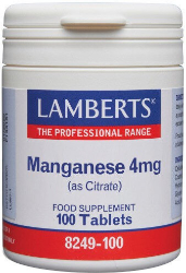 Lamberts Manganese 4mg (as Citrate) 100caps