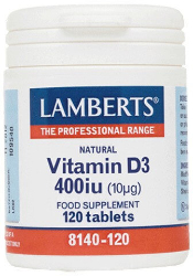 Lamberts Vitamin D3 400iu 10μg120tabs