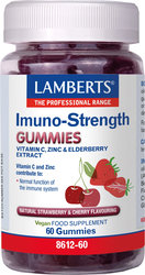 Lamberts Imuno-Strength Πολυβιταμίνη Κεράσι Φράουλα 60gummies 220 Lamberts Imuno-Strength Πολυβιταμίνη Κεράσι Φράουλα 60gummies 220