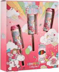 Grace Cole Confetti Collection Παιδικό Σετ Δώρου με Κηρομπογιές & Παιχνίδι Κονφετί 150