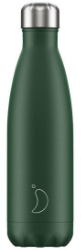 Chilly's Bottle Green Matte Edition Reusable Bottle 500ml