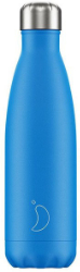 Chilly's Bottle Neon Blue Edition Reusable Bottle 500ml
