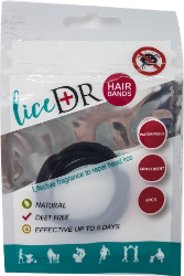 LiceDR Lice Preventing Hair Bands Black 4τμχ