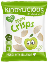 Kiddylicious Apple Crisps 12m+ 12gr