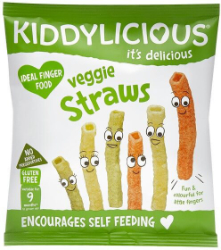 Kiddylicious Veggie Straws 9m+ 12gr