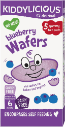 Kiddylicious Blueberry Wafers Mini 6m+ 20gr