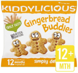 Kiddylicious Gingerbread Buddies 12m+ 20gr