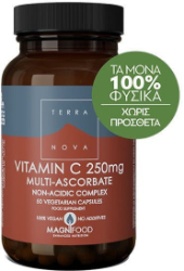 Terranova Vitamin C 250mg Multi Ascorbate 50vcaps