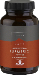Terranova Turmeric 350mg Συμπλήρωμα Διατροφής με Κουρκουμά με Αντιοξειδωτικές, Μικροβιακές Ιδιότητες 50caps 110