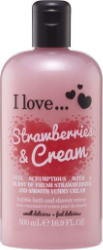 I Love Cosmetics Strawberries and Cream Bubble Bath Αφρόλουτρο με Άρωμα Φράουλα 500ml 550