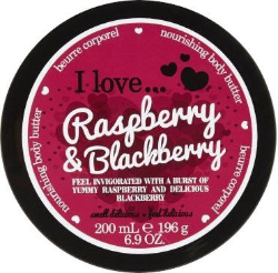 I Love Cosmetics Raspberry & Blackberry Nourishing Body Butter Κρέμα Σώματος Ενυδατική με Άρωμα Κόκκινου Μαύρου Βατόμουρου 200ml 240