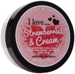 I Love Cosmetics Strawberries & Cream Nourishing Body Butter Κρέμα Σώματος Ενυδατική με Άρωμα Φράουλα 200ml 240