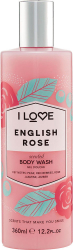 I Love Cosmetics English Rose Body Wash Αφρόλουτρο με Εκχυλίσματα Τριαντάφυλλου Φρούτων 360ml 430