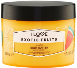 I Love Cosmetics Exotic Fruits Body Butter Κρέμα Σώματος Ενυδατική με Άρωμα Εξωτικών Φρούτων 300ml 350