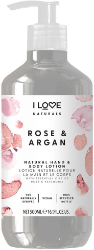 I love Cosmetics Rose & Argan Hand & Body Lotion Ενυδατικό Γαλάκτωμα Σώματος & Χεριών 500ml 600