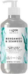 I Love Cosmetics Bergamot & Seaweed Hand & Body Lotion Ενυδατική Κρέμα για Χέρια και Σώμα 500ml 600