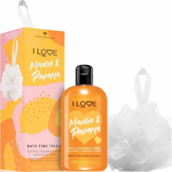 I Love Cosmetics Bath Time Treat Mango & Papaya Σετ Καθαρισμού με Αφρόλουτρο 510