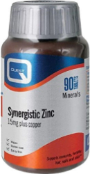 Quest Synergistic Zinc & Copper 15mg 90tabs